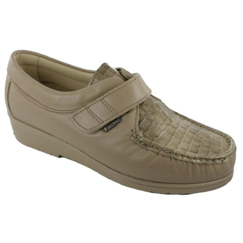 17211 Beige Sko Med Velcro