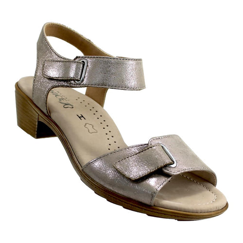 354 Taupe metallic med hæl